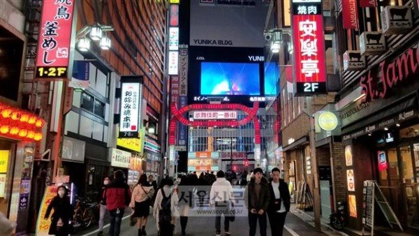 일본 도쿄도 신주쿠구 가부키초 유흥가는 룸살롱, 호스트클럽, 안마시술소 등 풍속업소들이 밀집해 있는 대표적인 지역이다.